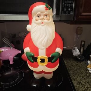 NEW Gemmy 24" Blow Mold SANTA Light Up Indoor/Outdoor Decoration